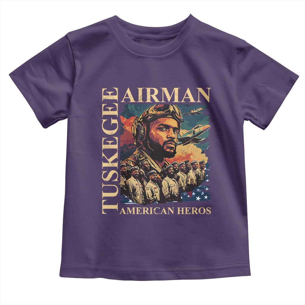 Tuskegee Airman Toddler T Shirt American Heroes US Pilots Black History