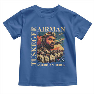 Tuskegee Airman Toddler T Shirt American Heroes US Pilots Black History