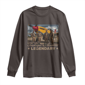 Tuskegee Airman Long Sleeve Shirt Legendary US Pilots Black History