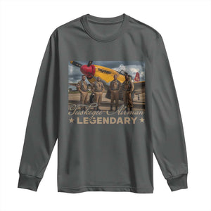 Tuskegee Airman Long Sleeve Shirt Legendary US Pilots Black History