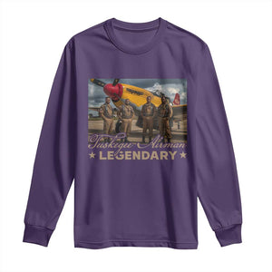 Tuskegee Airman Long Sleeve Shirt Legendary US Pilots Black History