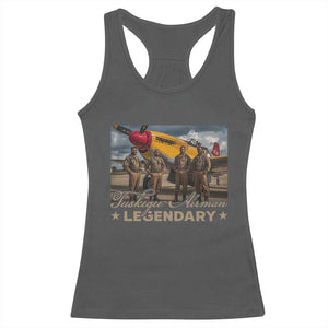 Tuskegee Airman Racerback Tank Top Legendary US Pilots Black History