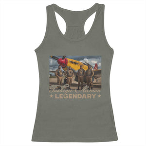 Tuskegee Airman Racerback Tank Top Legendary US Pilots Black History