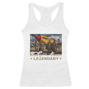 Tuskegee Airman Racerback Tank Top Legendary US Pilots Black History