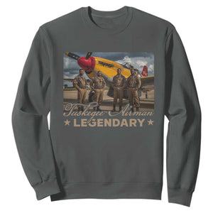 Tuskegee Airman Sweatshirt Legendary US Pilots Black History