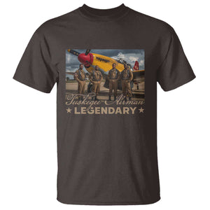 Tuskegee Airman T Shirt Legendary US Pilots Black History