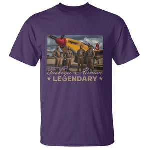 Tuskegee Airman T Shirt Legendary US Pilots Black History