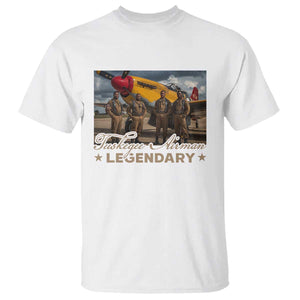 Tuskegee Airman T Shirt Legendary US Pilots Black History