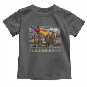 Tuskegee Airman Toddler T Shirt Legendary US Pilots Black History