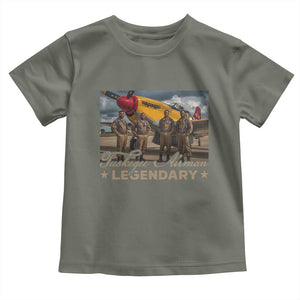 Tuskegee Airman Toddler T Shirt Legendary US Pilots Black History