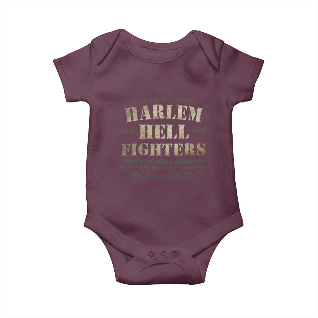 Harlem Hellfighters Baby Onesie African American Black History Military Soldiers