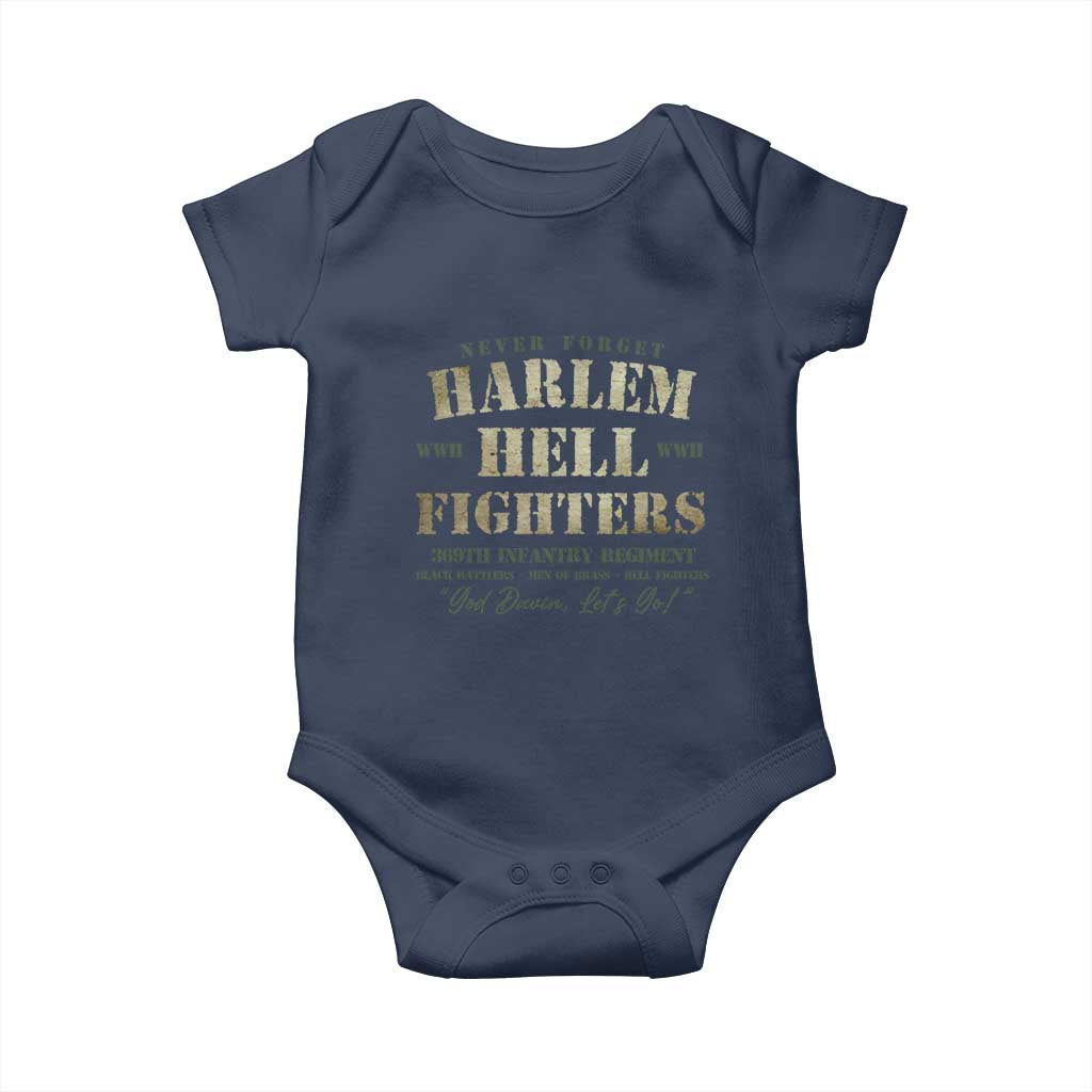 Harlem Hellfighters Baby Onesie African American Black History Military Soldiers
