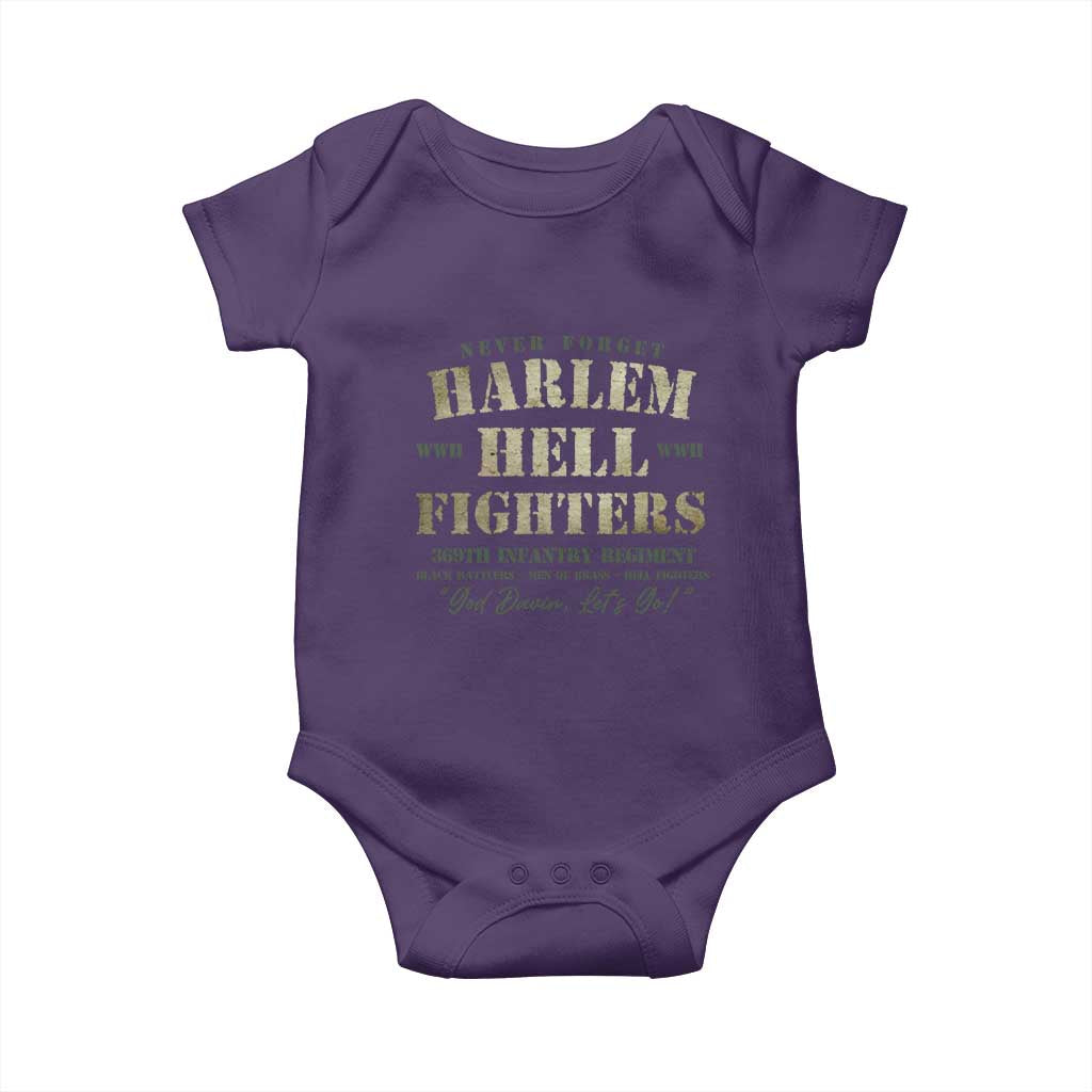 Harlem Hellfighters Baby Onesie African American Black History Military Soldiers