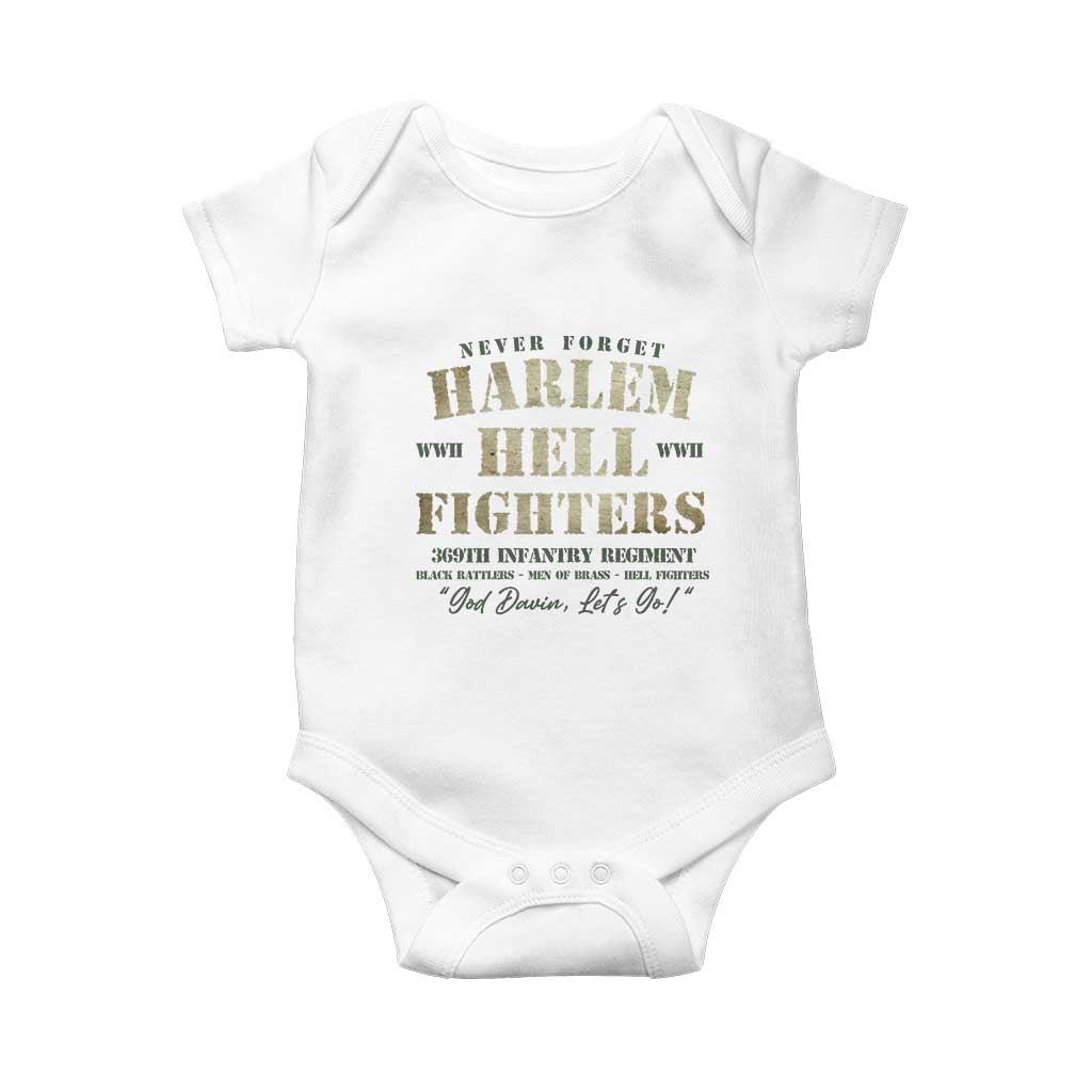Harlem Hellfighters Baby Onesie African American Black History Military Soldiers