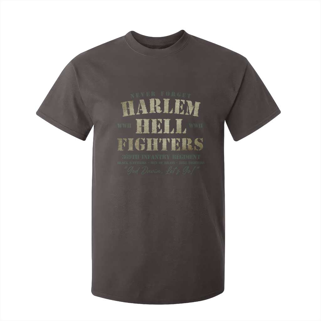 Harlem Hellfighters T Shirt For Kid African American Black History Military Soldiers