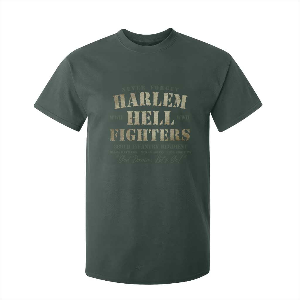 Harlem Hellfighters T Shirt For Kid African American Black History Military Soldiers