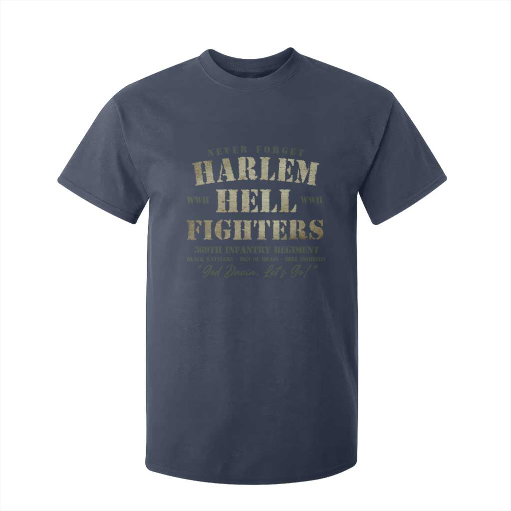 Harlem Hellfighters T Shirt For Kid African American Black History Military Soldiers