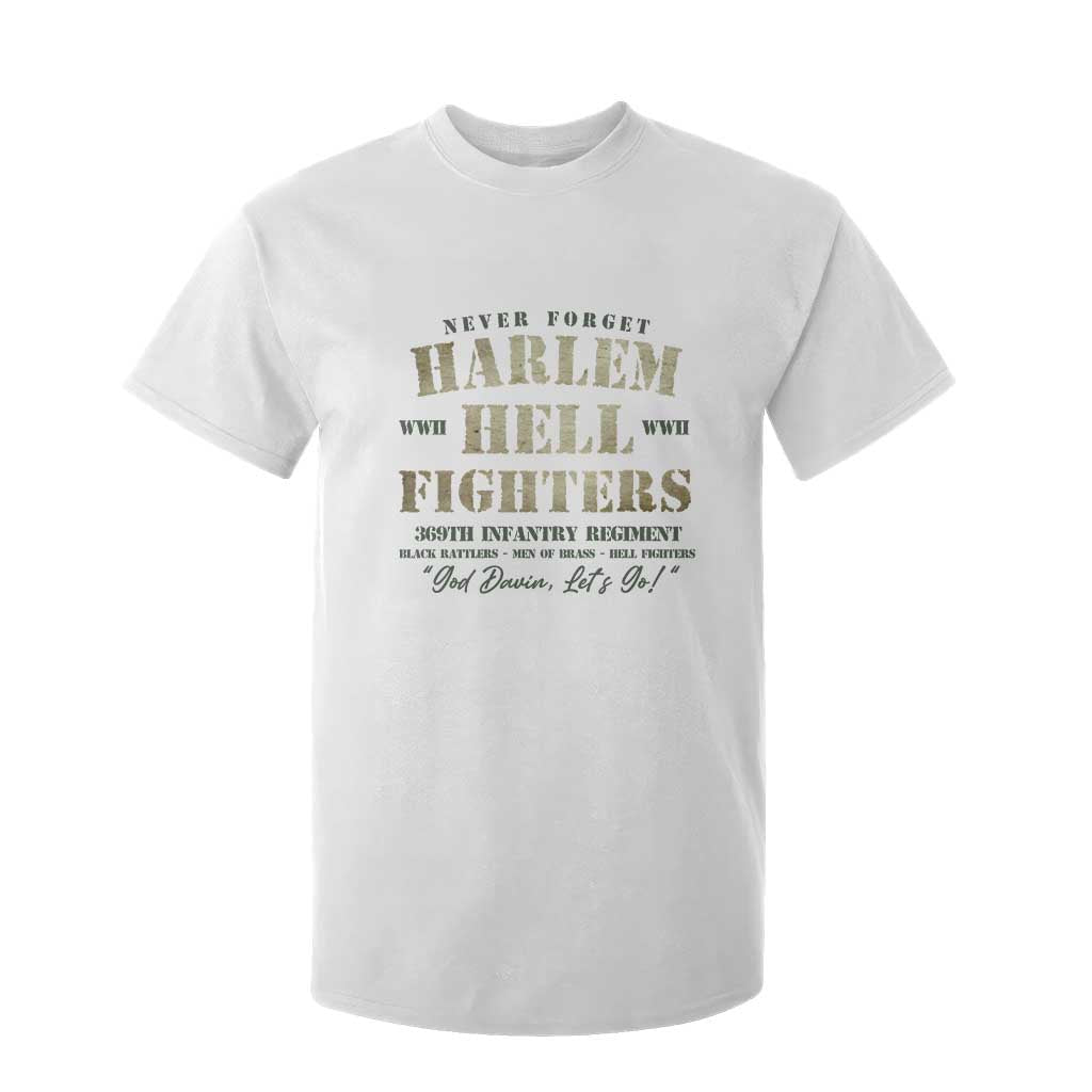 Harlem Hellfighters T Shirt For Kid African American Black History Military Soldiers