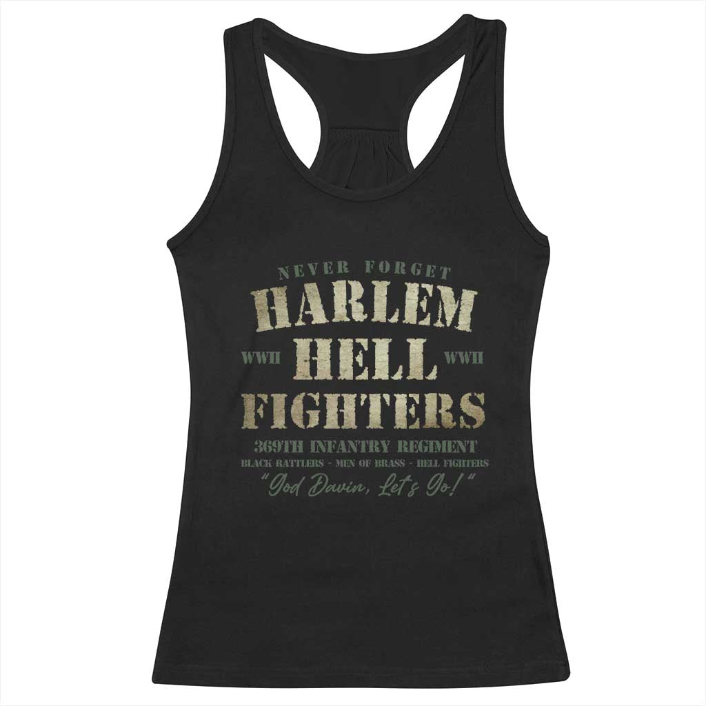 Harlem Hellfighters Racerback Tank Top African American Black History Military Soldiers