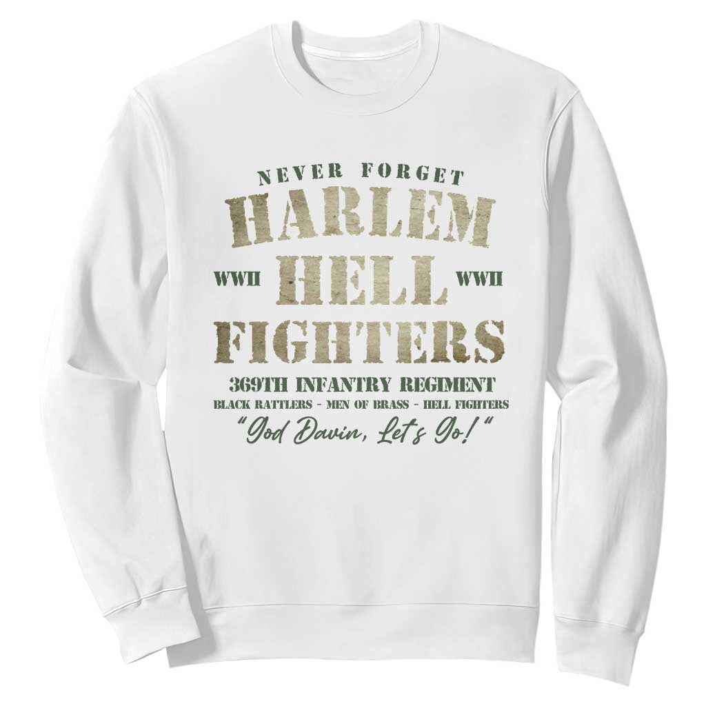 Harlem Hellfighters Sweatshirt African American Black History Military Soldiers