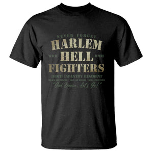 Harlem Hellfighters T Shirt African American Black History Military Soldiers