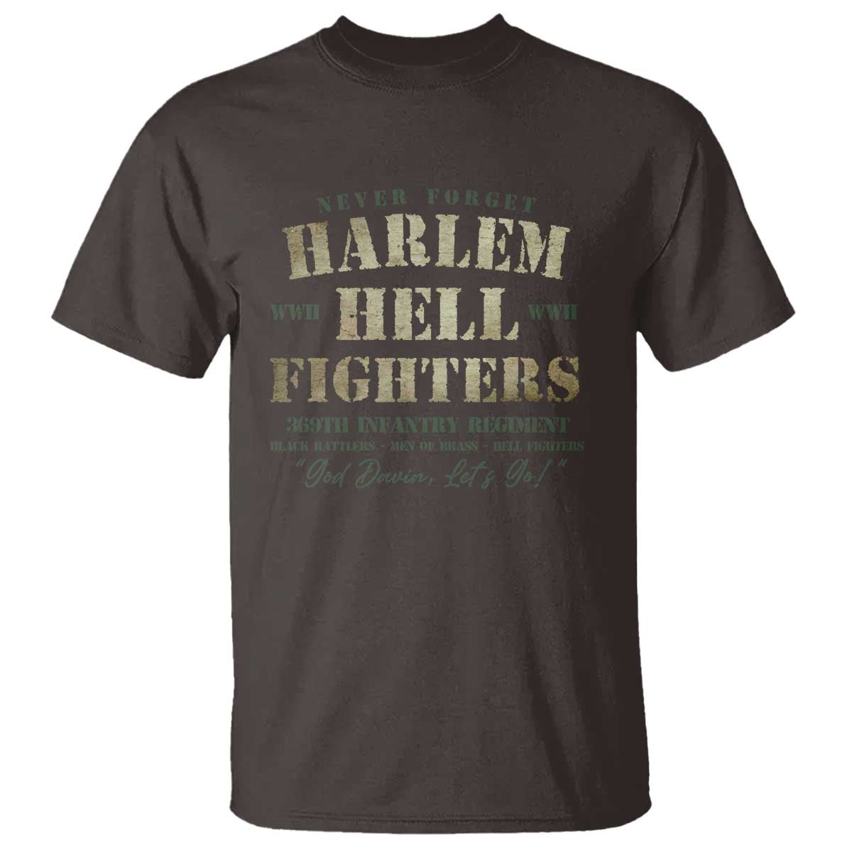 Harlem Hellfighters T Shirt African American Black History Military Soldiers