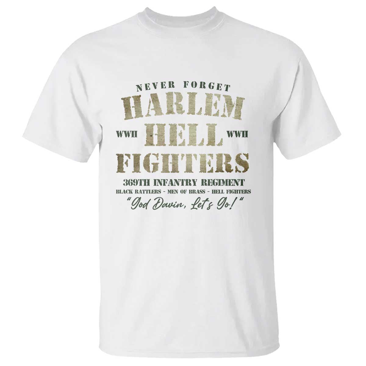Harlem Hellfighters T Shirt African American Black History Military Soldiers