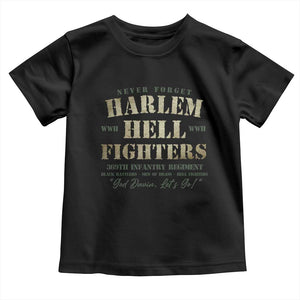 Harlem Hellfighters Toddler T Shirt African American Black History Military Soldiers
