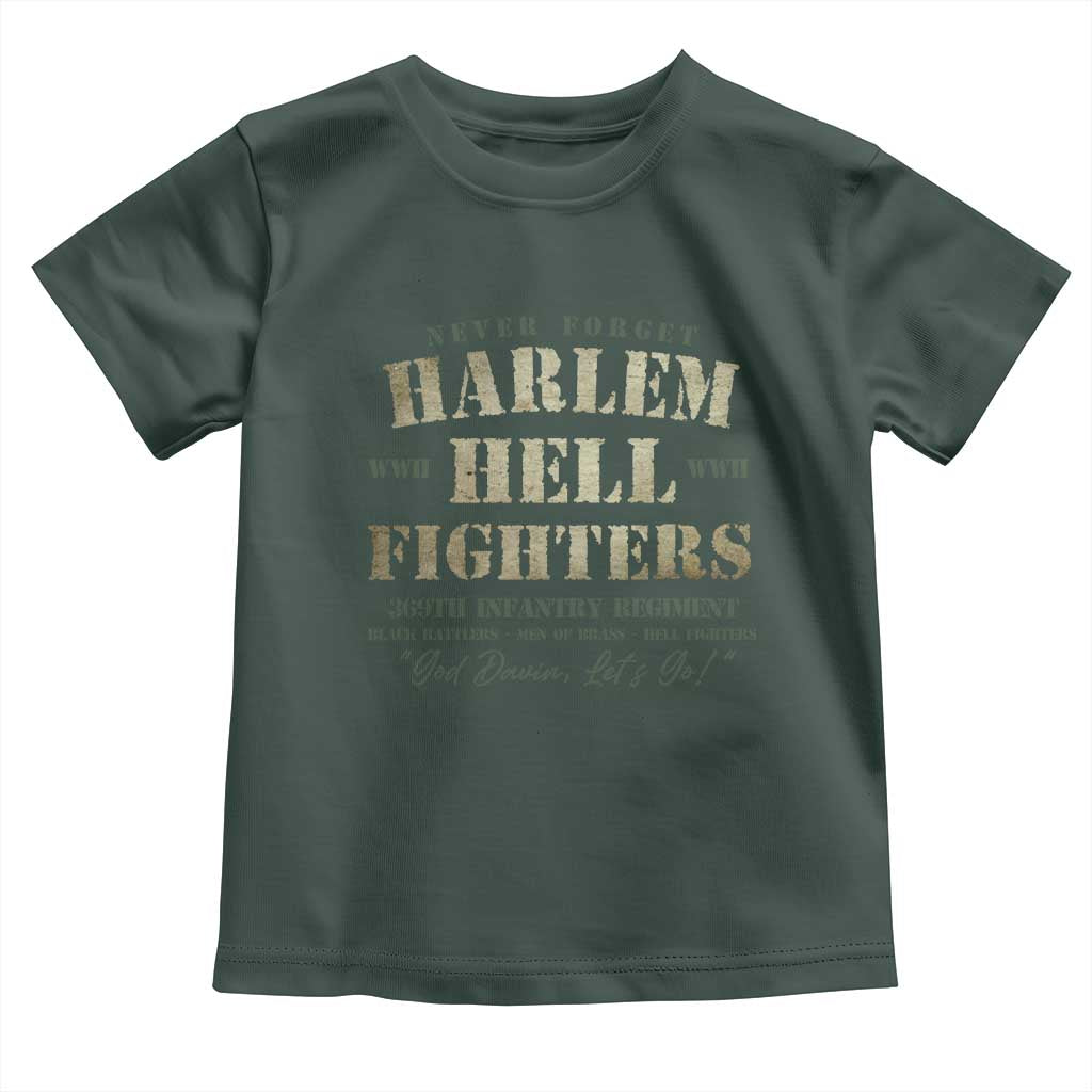 Harlem Hellfighters Toddler T Shirt African American Black History Military Soldiers
