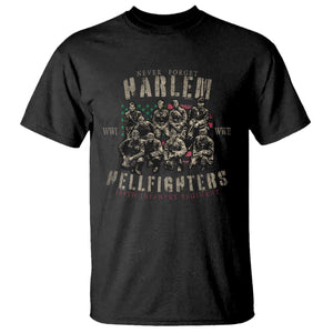 Harlem Hellfighters T Shirt American Military Soldiers Black History
