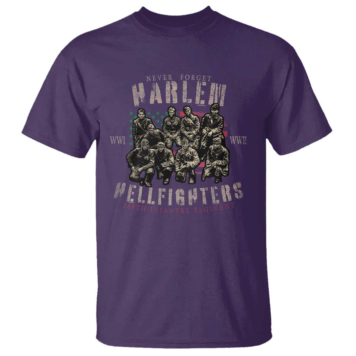 Harlem Hellfighters T Shirt American Military Soldiers Black History