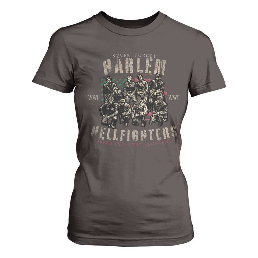 Harlem Hellfighters T Shirt For Women American Military Soldiers Black History