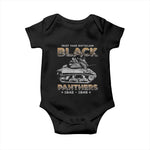 761st Tank Battalion Tribute Baby Onesie Black Panther Party History