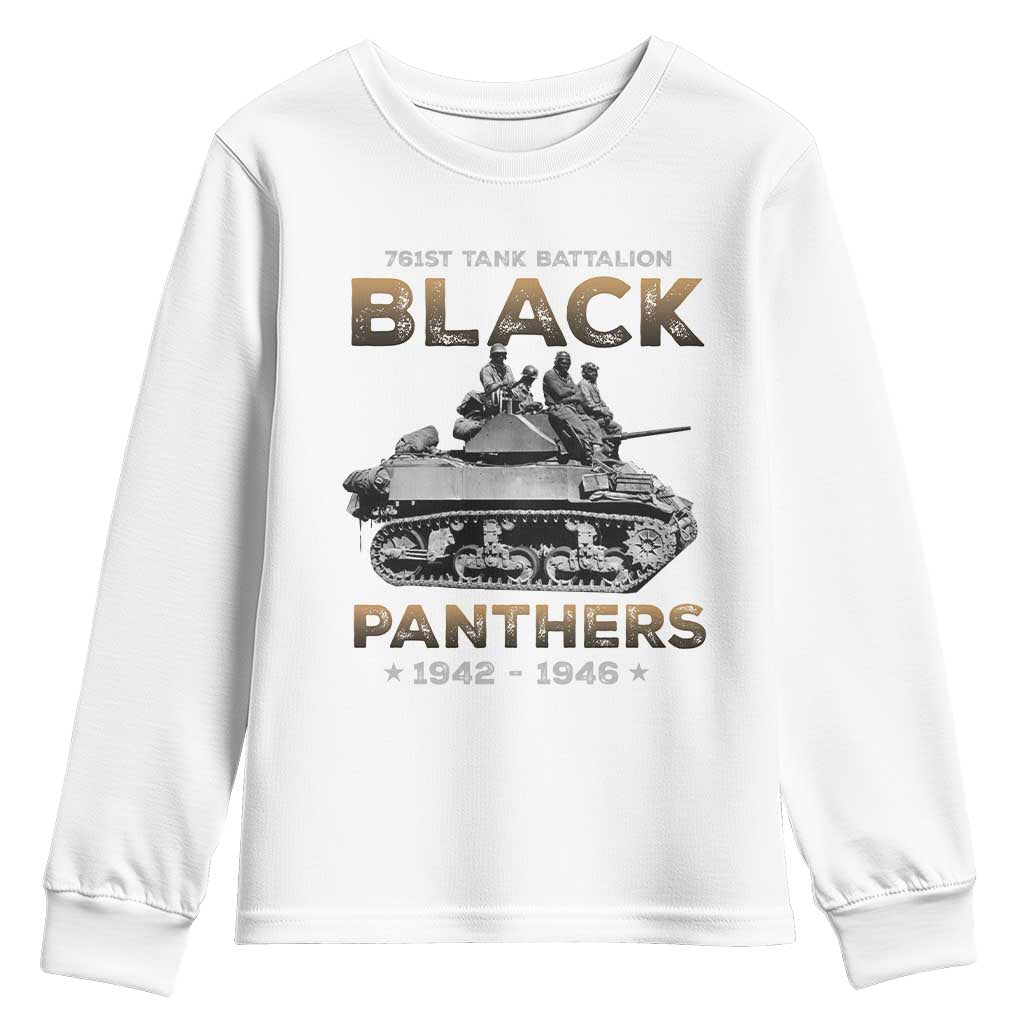 761st Tank Battalion Tribute Youth Sweatshirt Black Panther Party History