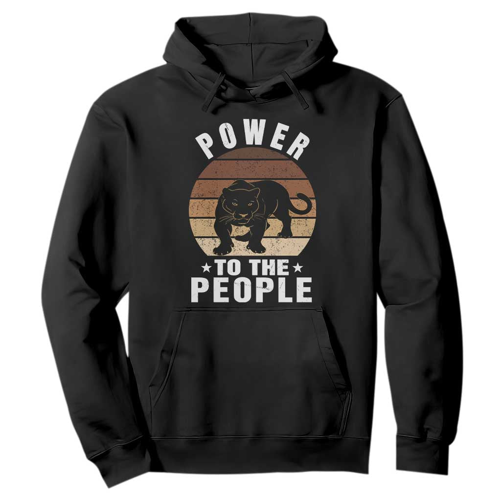 Black Panther Party Hoodie Power To The People Black History