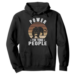 Black Panther Party Hoodie Power To The People Black History