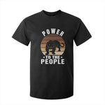 Black Panther Party T Shirt For Kid Power To The People Black History