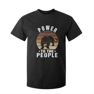 Black Panther Party T Shirt For Kid Power To The People Black History