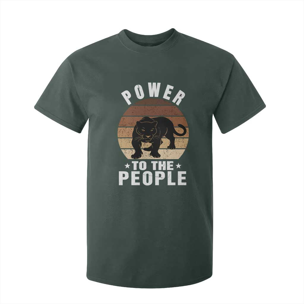 Black Panther Party T Shirt For Kid Power To The People Black History