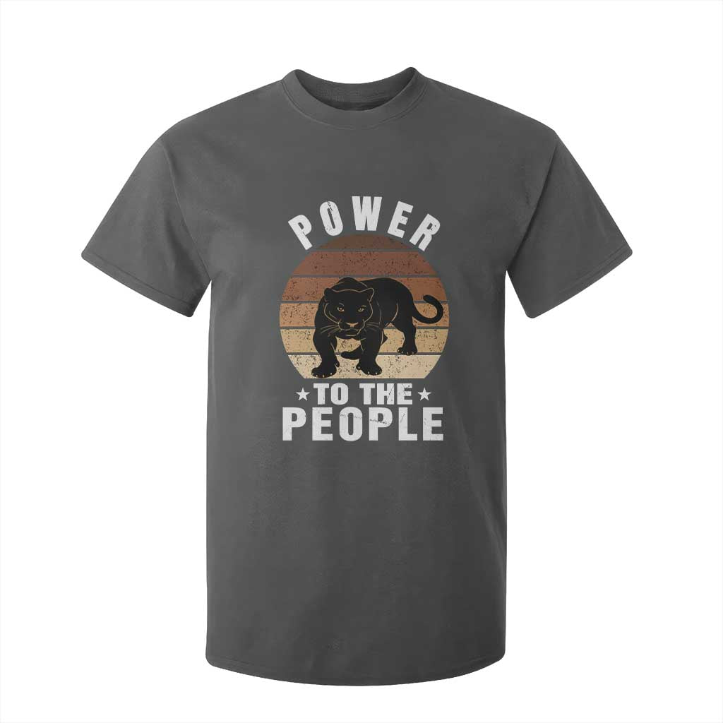 Black Panther Party T Shirt For Kid Power To The People Black History