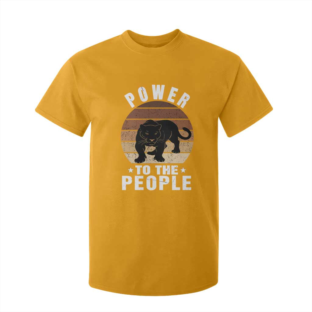 Black Panther Party T Shirt For Kid Power To The People Black History
