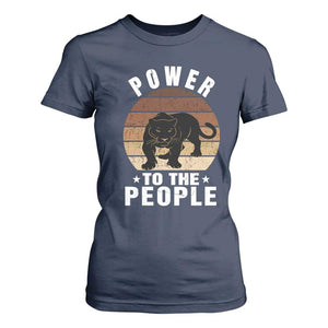 Black Panther Party T Shirt For Women Power To The People Black History