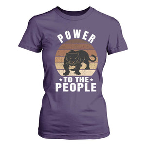 Black Panther Party T Shirt For Women Power To The People Black History