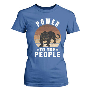 Black Panther Party T Shirt For Women Power To The People Black History