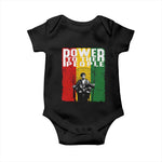 Black Panther Party Huey P. Newton Baby Onesie Power To The People
