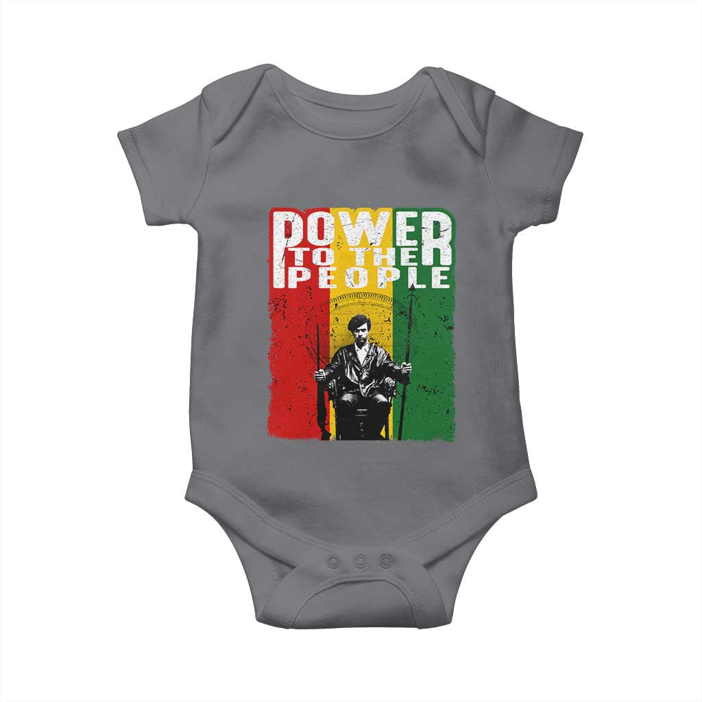 Black Panther Party Huey P. Newton Baby Onesie Power To The People