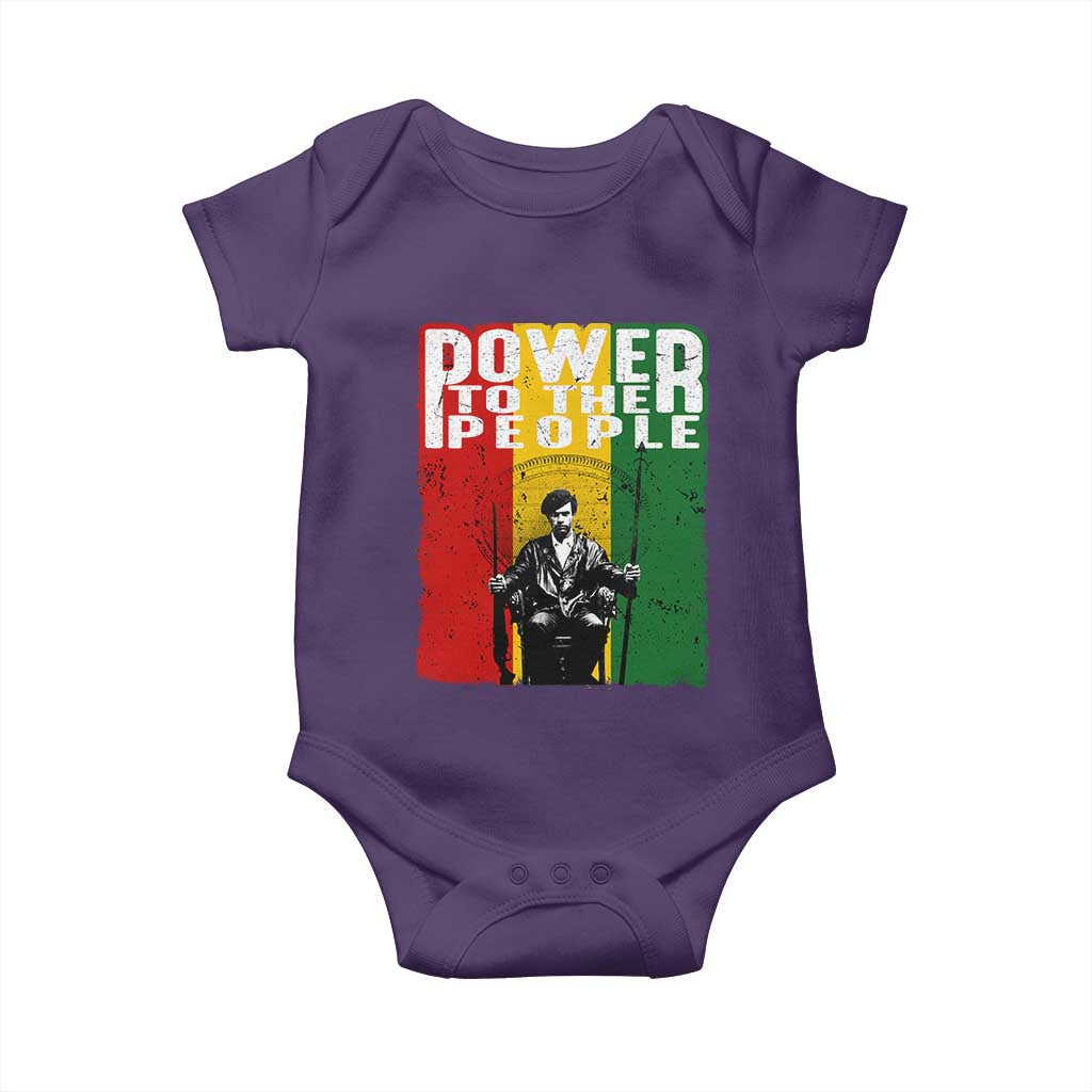 Black Panther Party Huey P. Newton Baby Onesie Power To The People