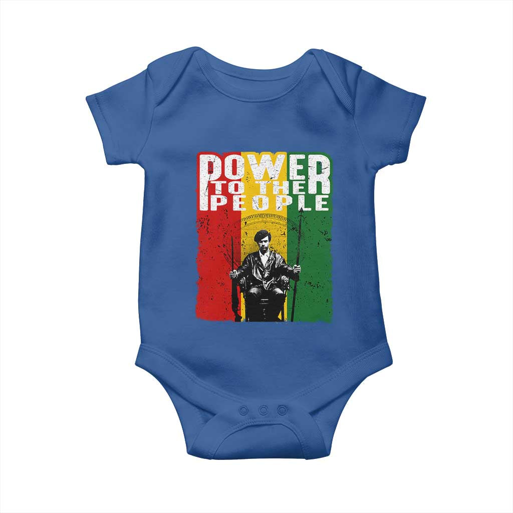 Black Panther Party Huey P. Newton Baby Onesie Power To The People