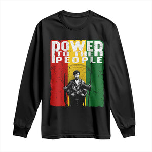 Black Panther Party Huey P. Newton Long Sleeve Shirt Power To The People