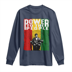 Black Panther Party Huey P. Newton Long Sleeve Shirt Power To The People
